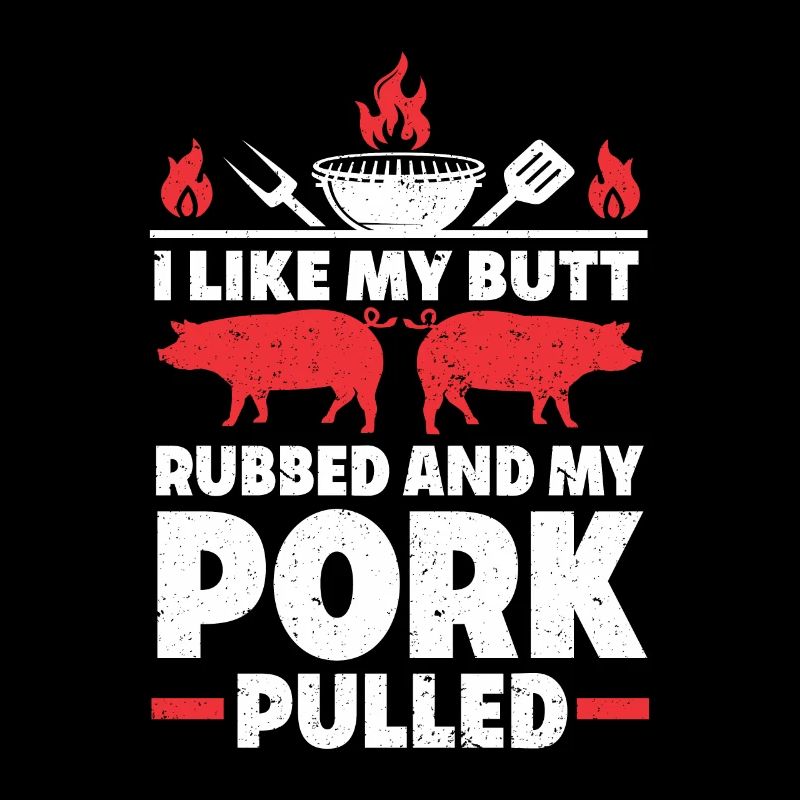 BBQ Pulled Pork Schwein Grill