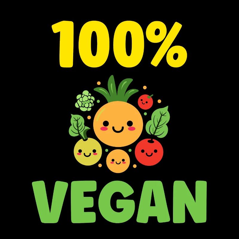 Humorous little vegan vegetables