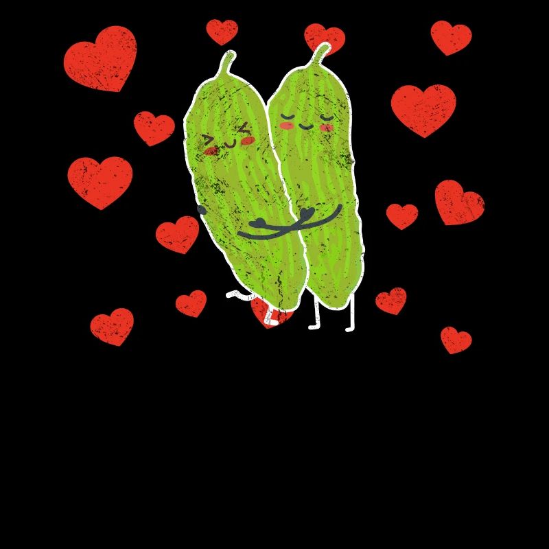 Bitter Melon Couple Hugging Bitter Melon Lovers