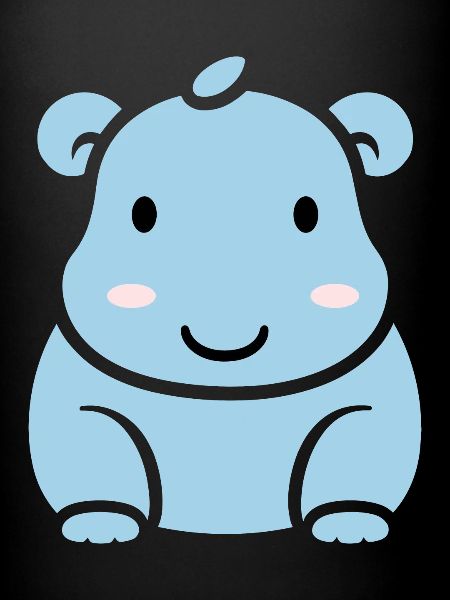 Amour petit hippopotame