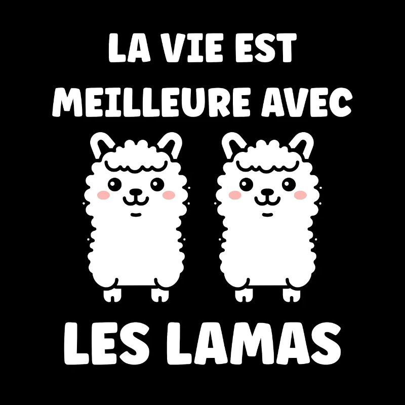 Humour mignon petit lama