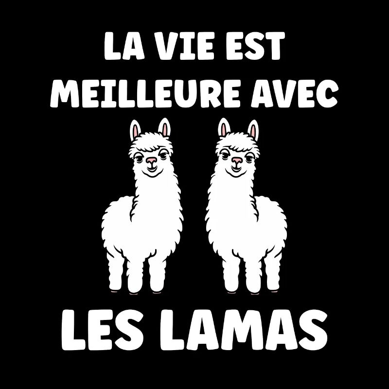 Humour mignon petit lama