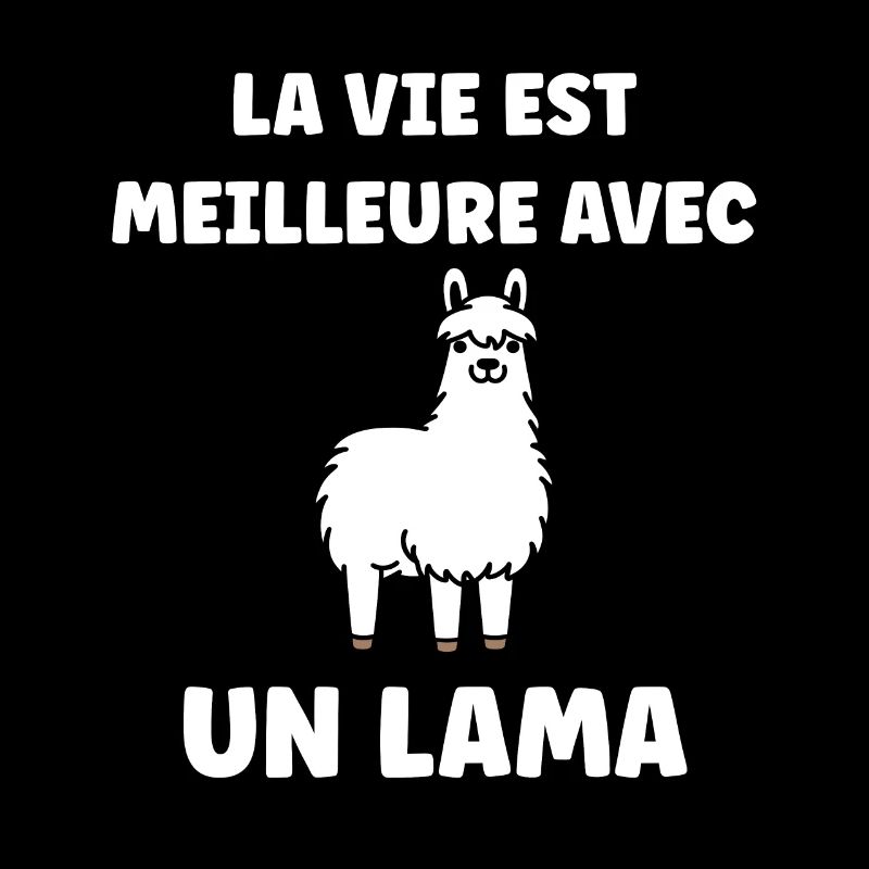 Humour mignon petit lama