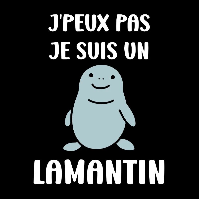 Drôle bébé minimaliste simple petit lamantin