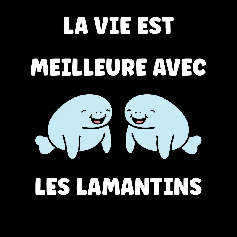 Drôle bébé minimaliste simple petit lamantin