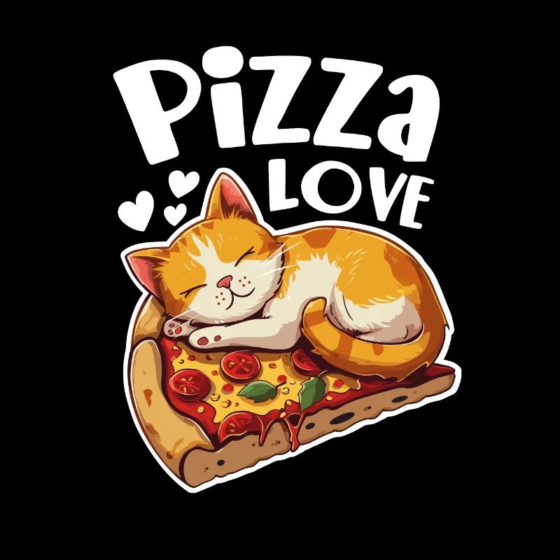 Pizza Love Cat