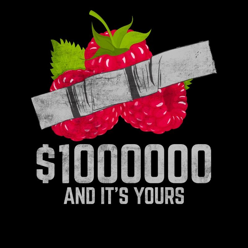 Duct Tape Raspberry Fruit Lover Funny Quote