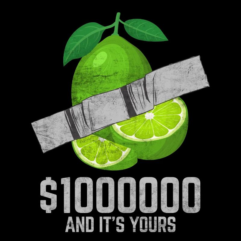 Duct Tape Lime Fruit Lover Funny Quote