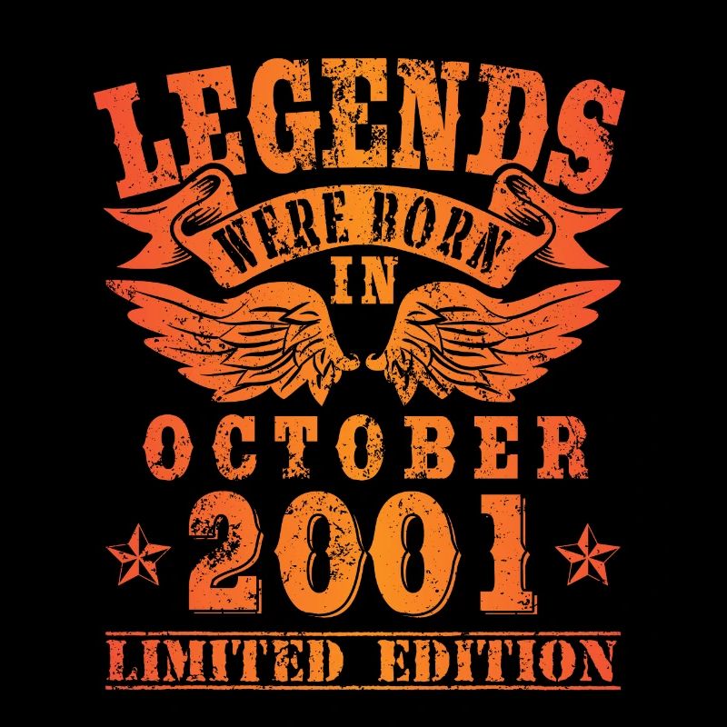 Legends were born in Oktober 2001 Geburtstag