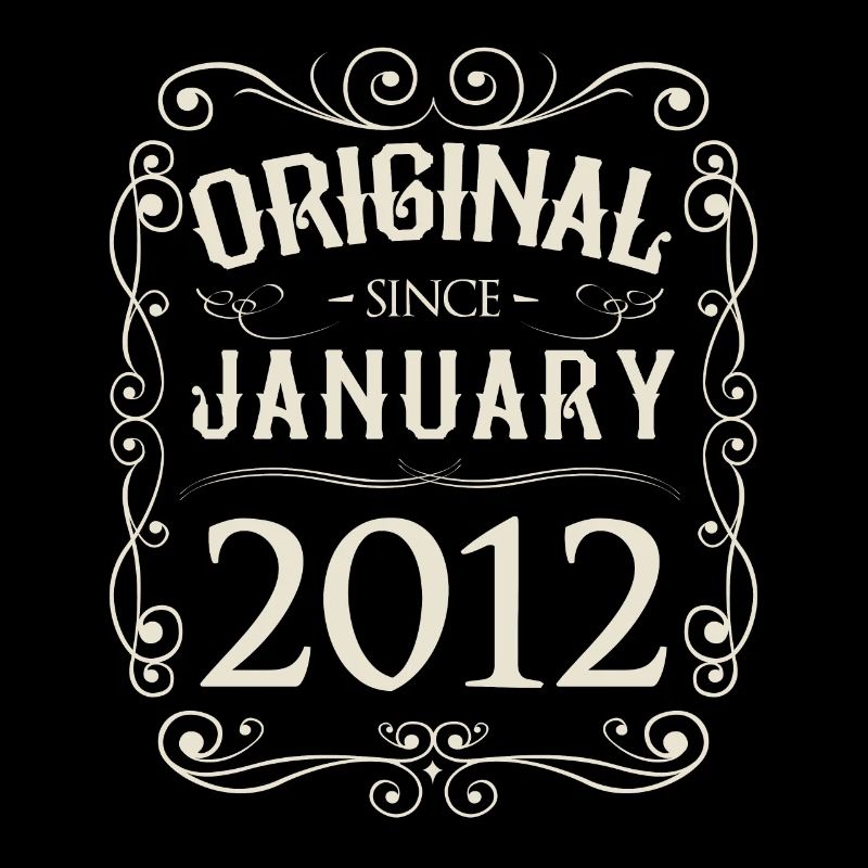 Vintage - Original since January 2012 Birthday