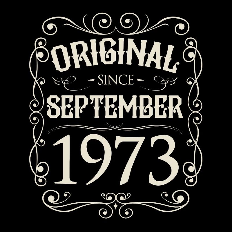 Vintage - Original depuis septembre 1973 Anniversaire