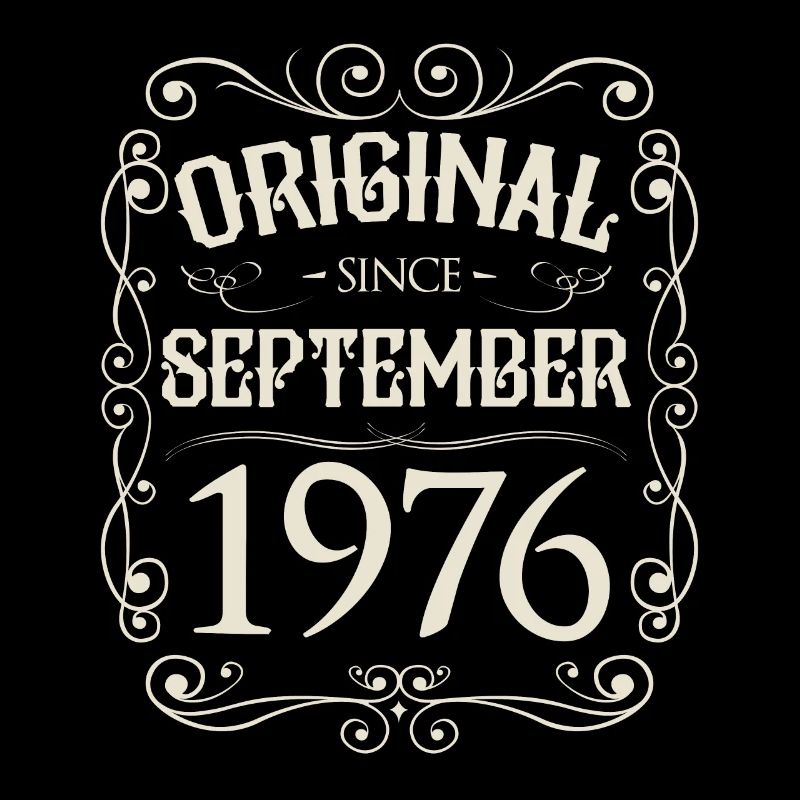 Vintage - Original since September 1976 Geburtstag