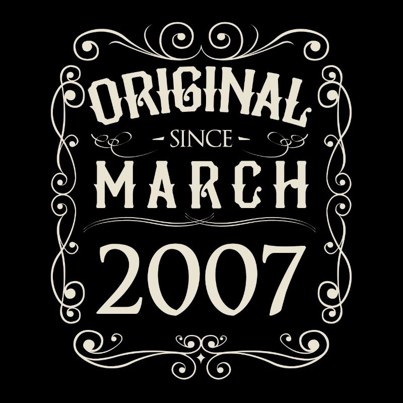 Vintage - Original since March 2007 Birthday