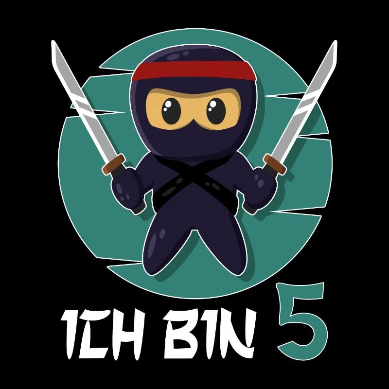 I'm 5 Ninja 5th Birthday Boys 5th Birthday