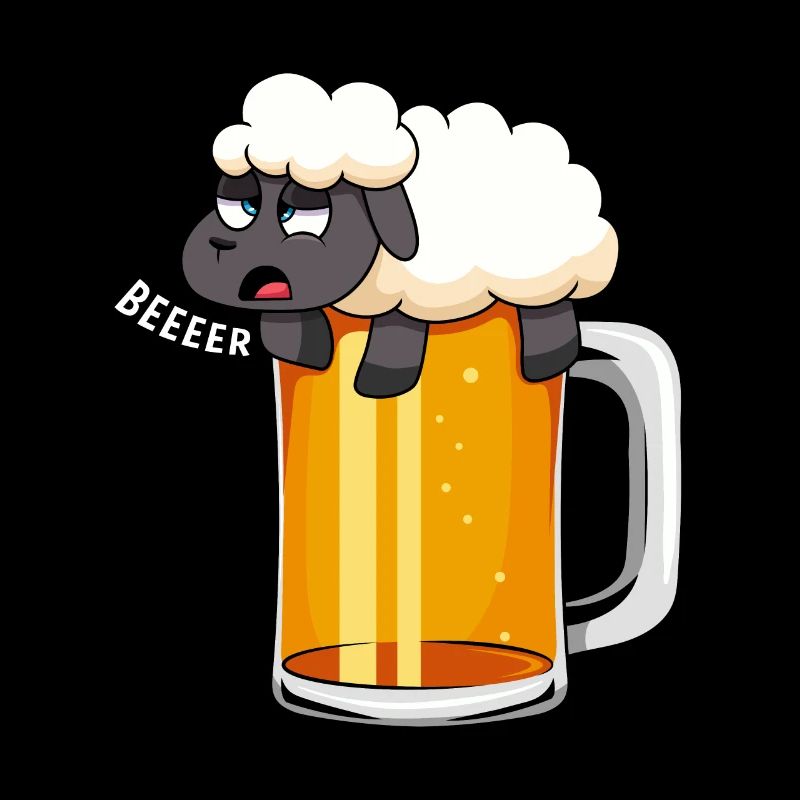 Biertrinker Bierkrug Biertank Bier Schaf