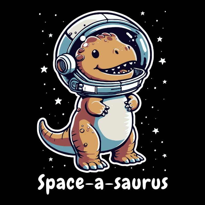 Space-a-saurus Funny Space Dino Astronaut Kids