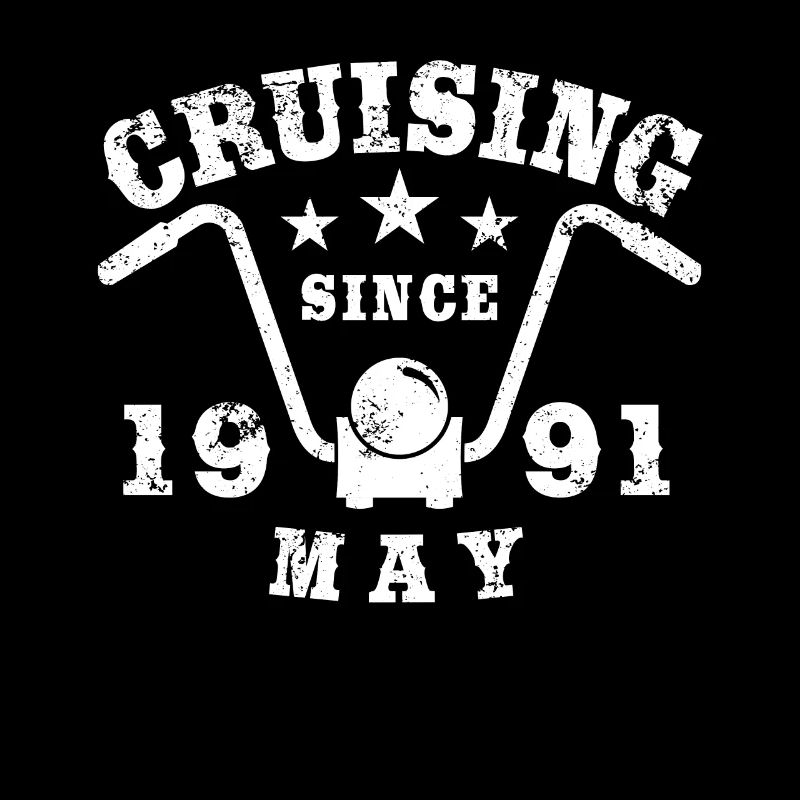 Cruising Biker Birthday May 1991 Motorcycle