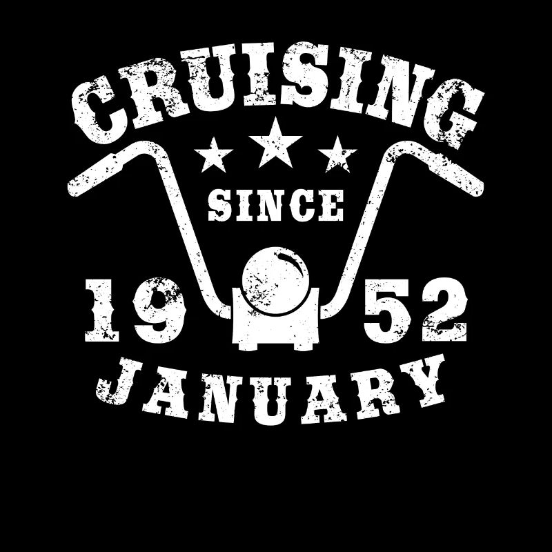 Cruising Biker anniversaire janvier 1952 moto