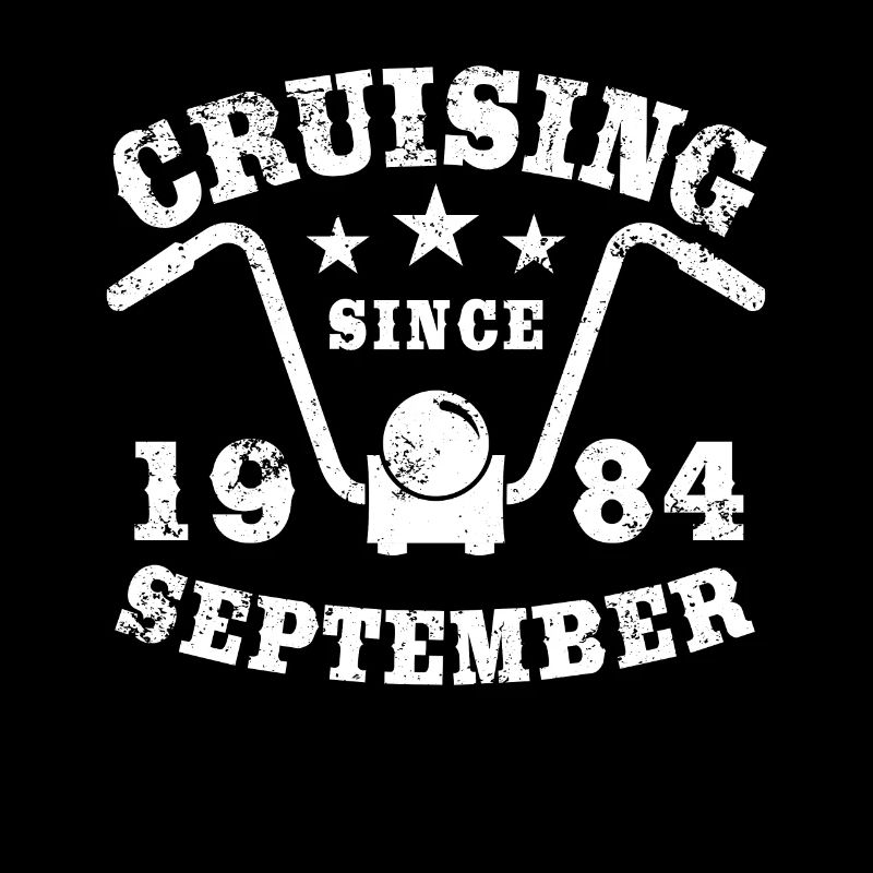 Cruising Biker Geburtstag September 1984 Motorrad