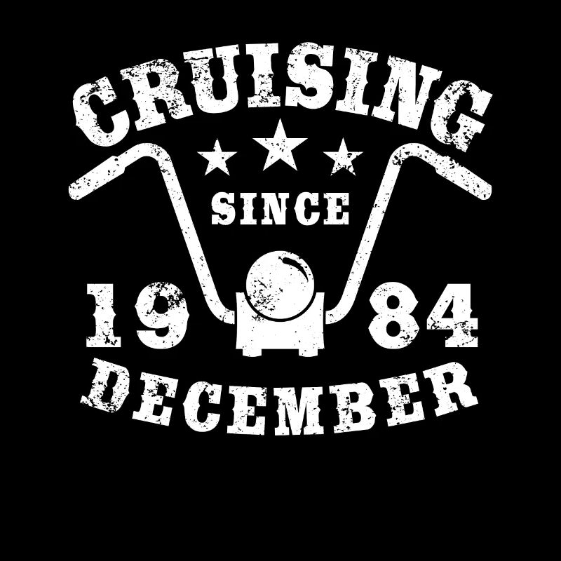 Cruising Biker Geburtstag Dezember 1984 Motorrad