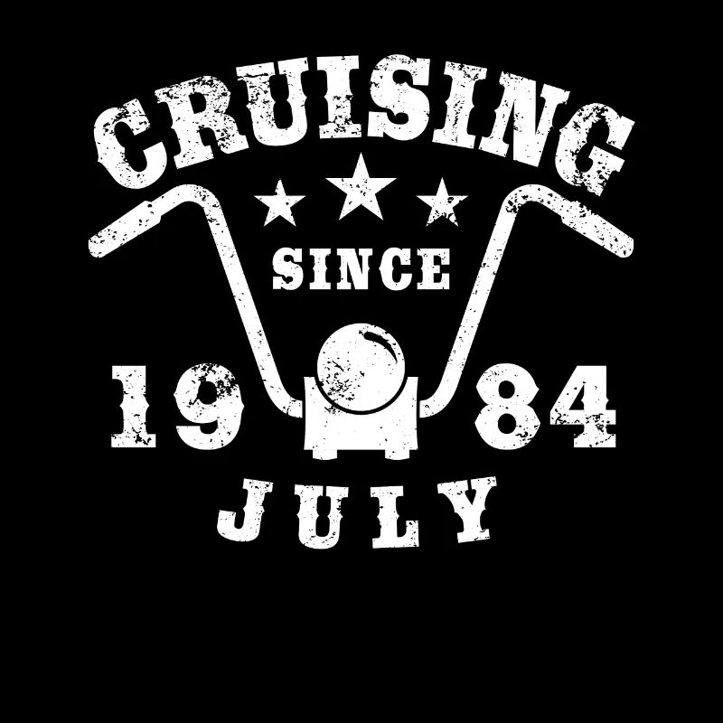 Cruising Biker Geburtstag Juli 1984 Motorrad