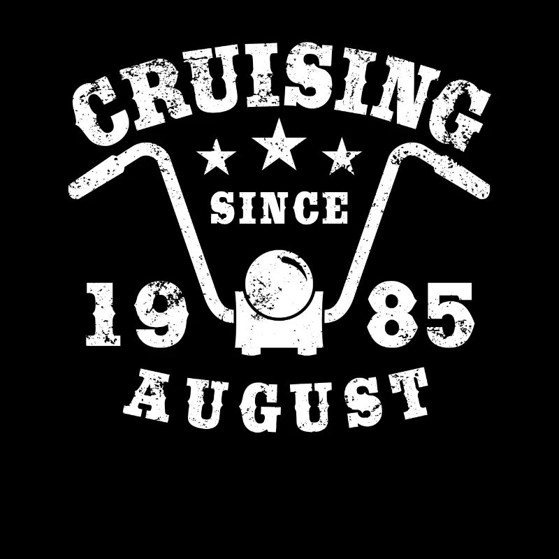 Cruising Biker Birthday August 1985 Motorcycle