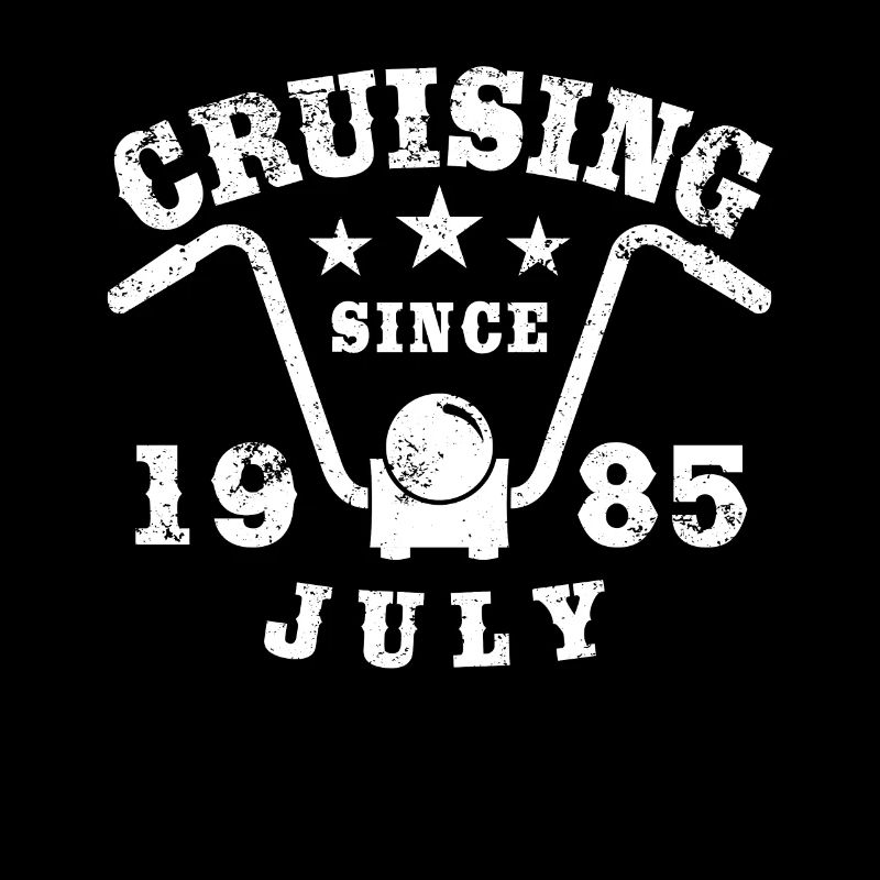 Cruising Biker Geburtstag Juli 1985 Motorrad