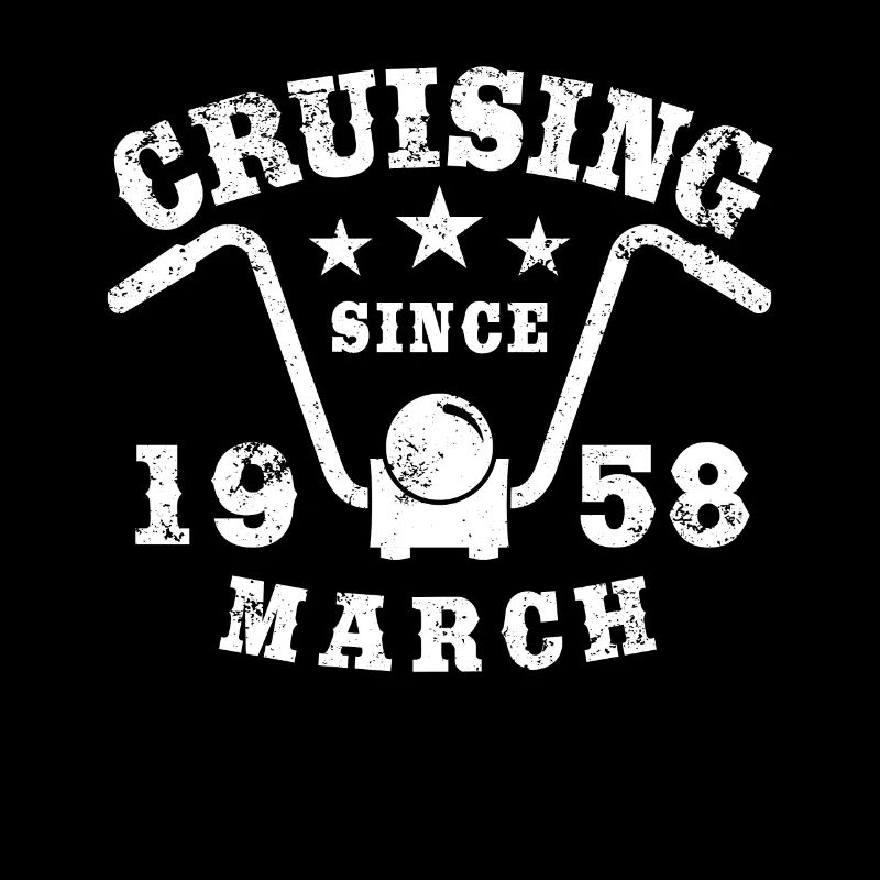 Cruising Biker anniversaire mars 1958 moto