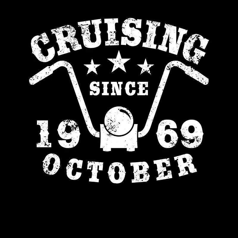 Cruising Biker Geburtstag Oktober 1969 Motorrad