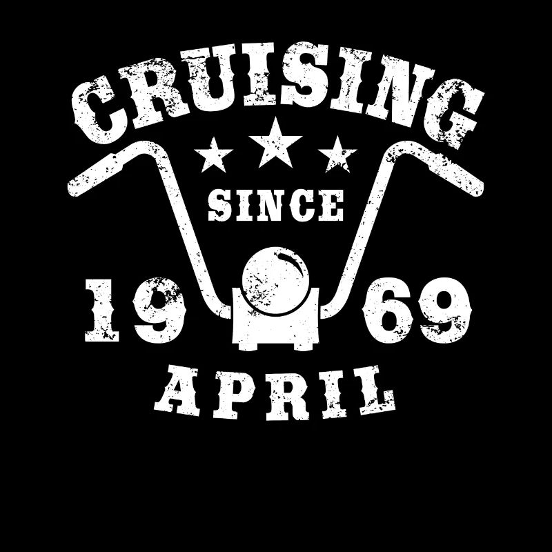 Cruising Biker Geburtstag April 1969 Motorrad