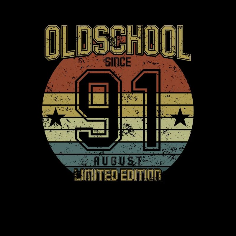 Août 1991 - Anniversaire en août Oldschool