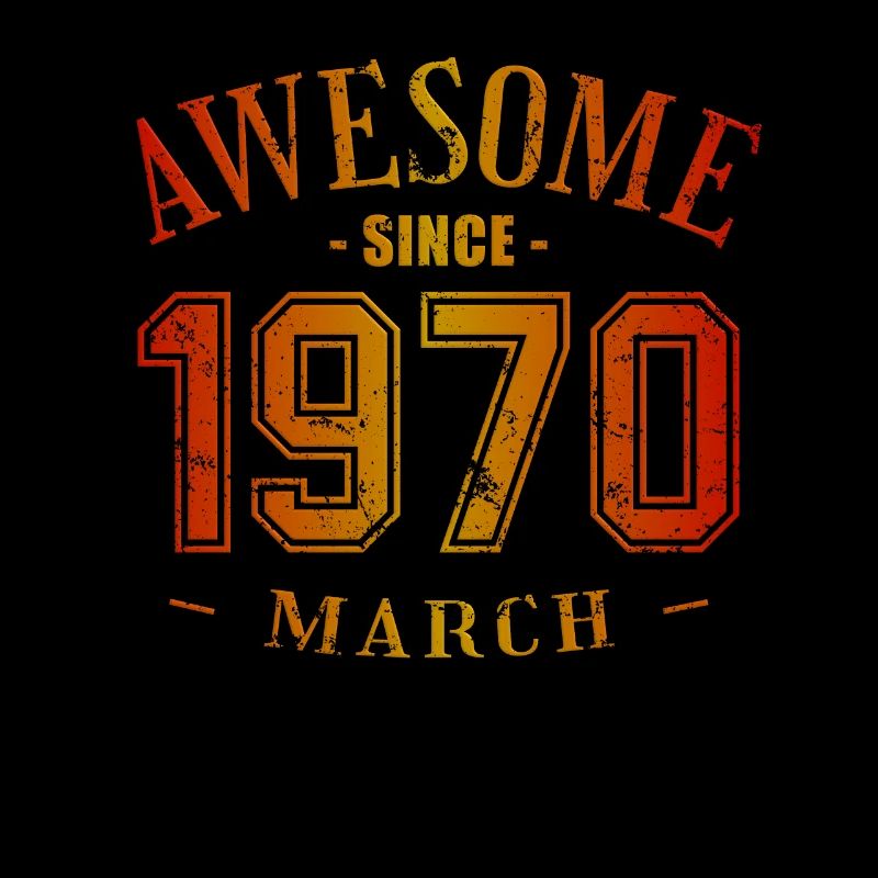 Mars 1970 - Anniversaire en mars Génial