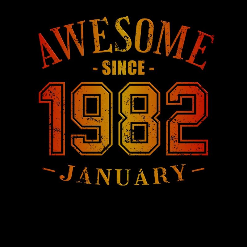 January 1982 - Birthday in January Awesome