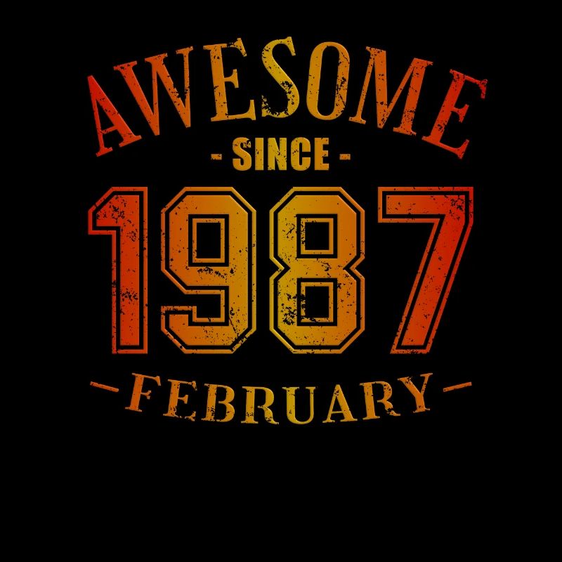 Février 1987 - Anniversaire en février Génial