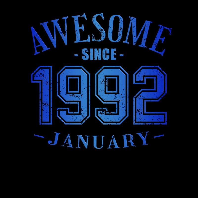 January 1992 - Birthday in January Awesome