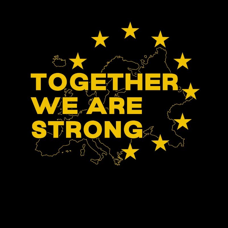 Ensemble, l’Union européenne est forte. S jaune