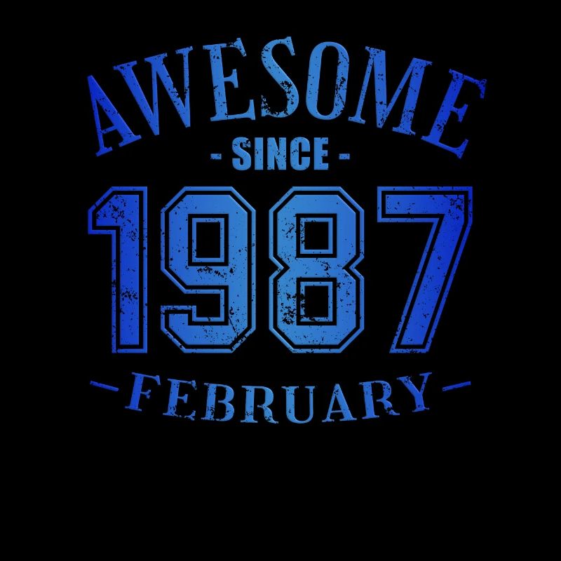 Février 1987 - Anniversaire en février Génial