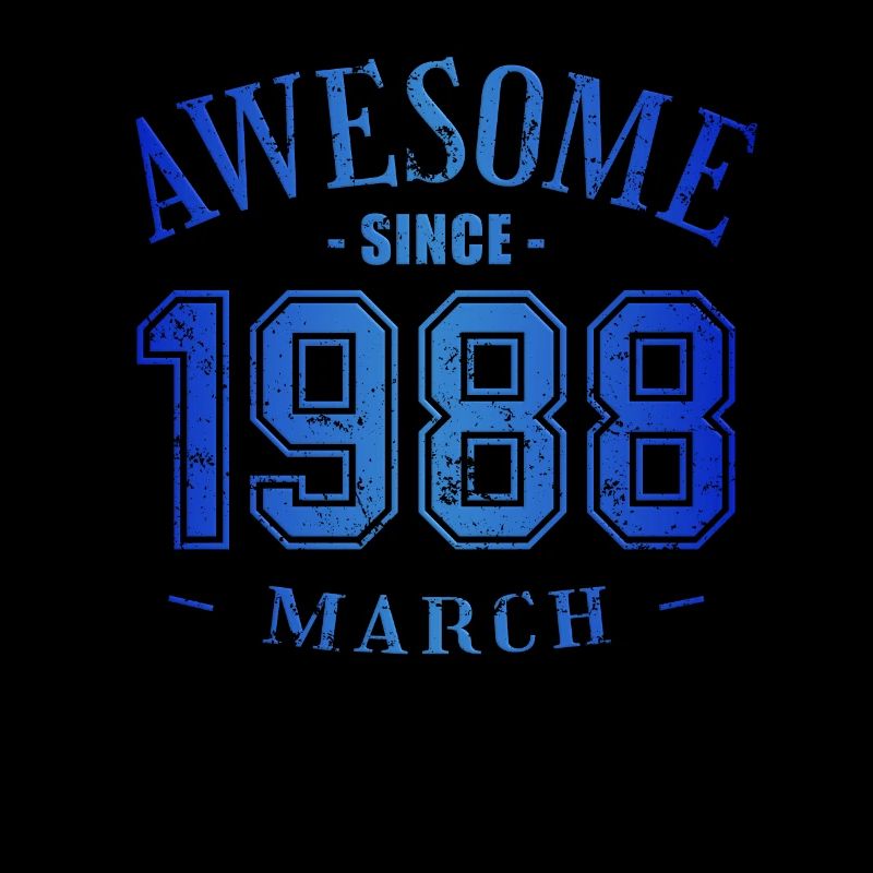 Mars 1988 - Anniversaire en mars Génial
