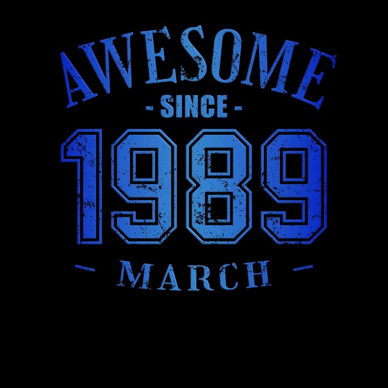 Mars 1989 - Anniversaire en mars Génial