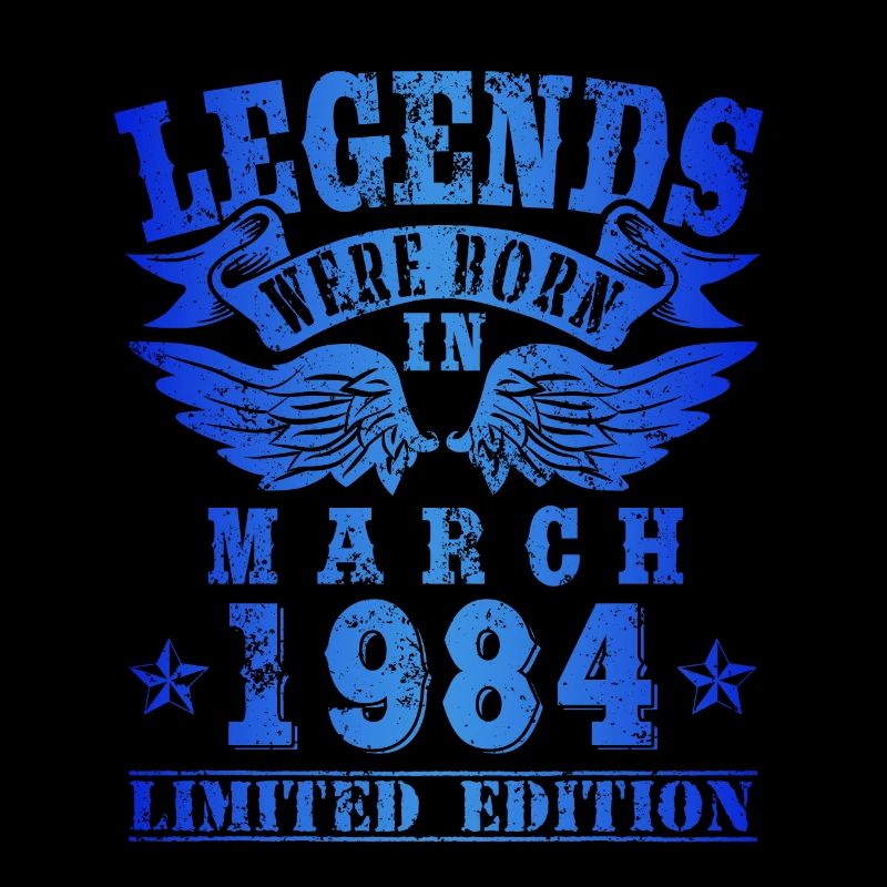 Legends est né en mars 1984 Anniversaire