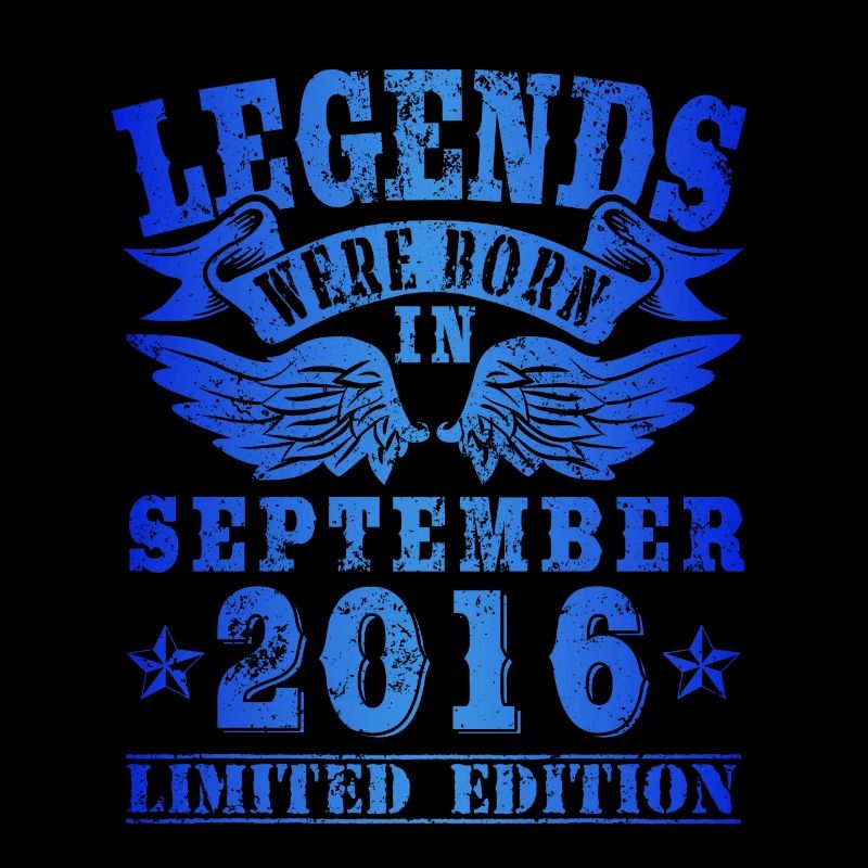 Les légendes sont nées en septembre 2016 Anniversaire