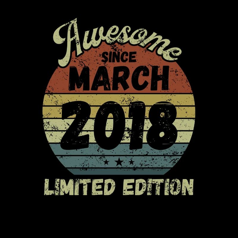 Awesome since March 2018 - Birthday