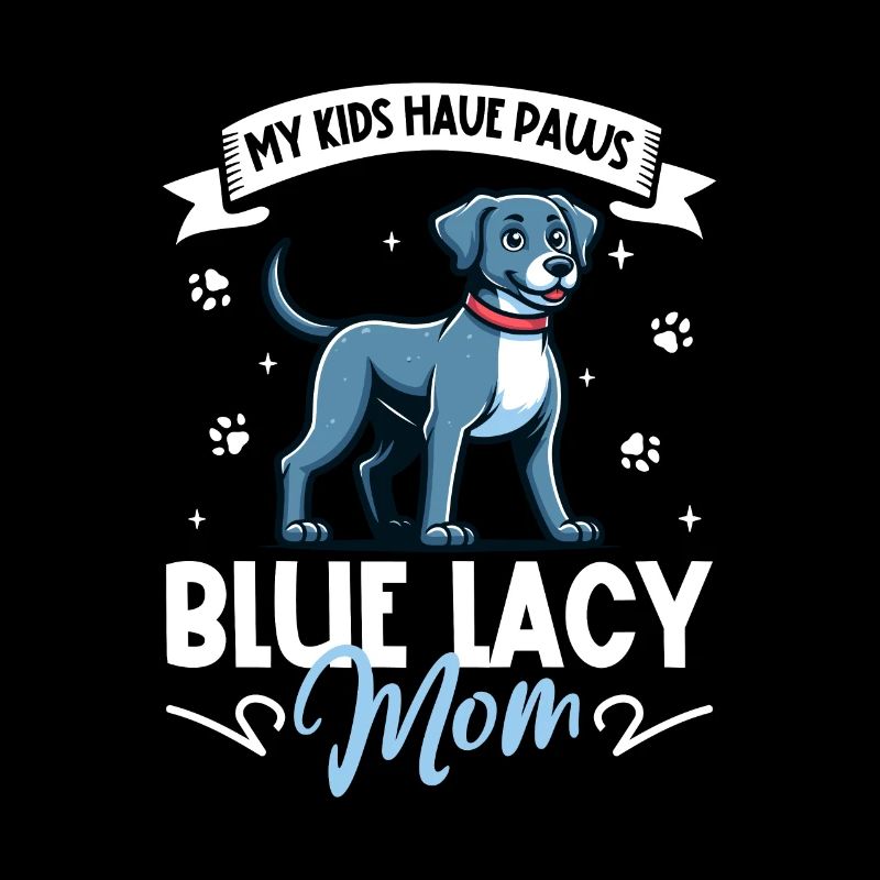 Maman en dentelle bleue