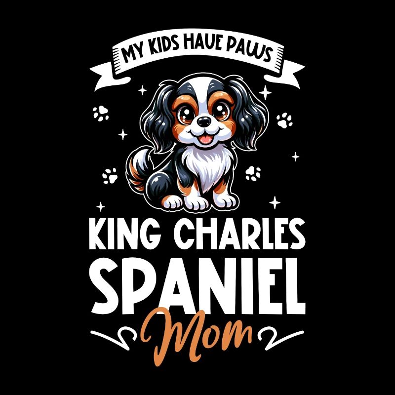 Maman épagneul King Charles