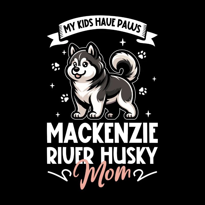 Maman husky du fleuve Mackenzie