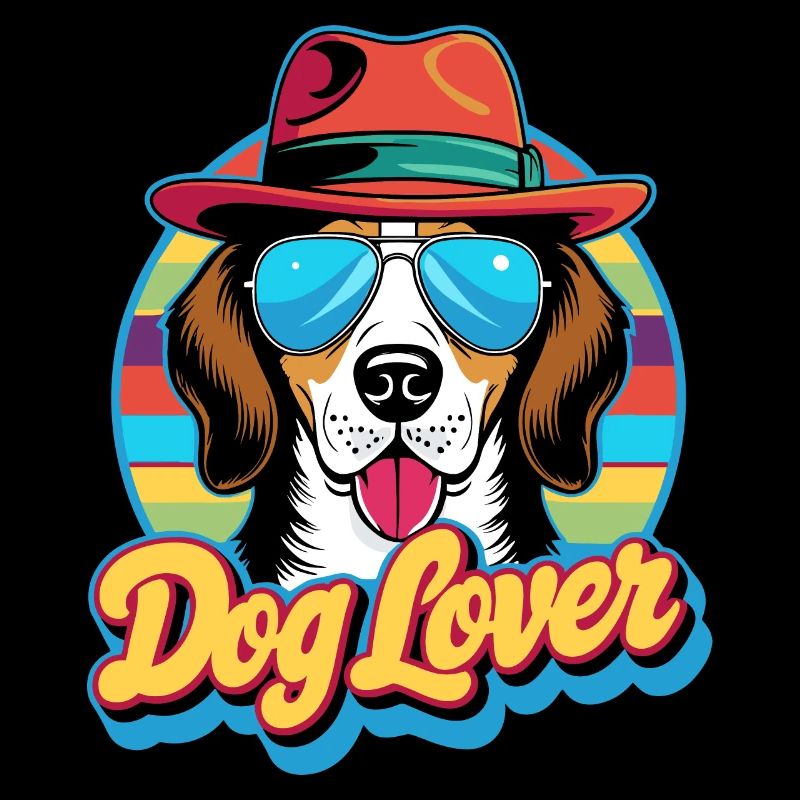 Dog Lover Retro Design