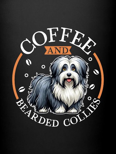 Café et Bearded Collie