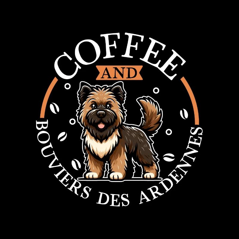 Café et Bouvier des Ardennes