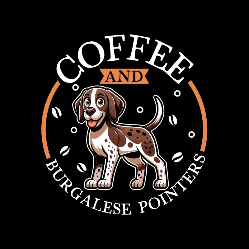 Kaffee und Perdiguero de Burgos
