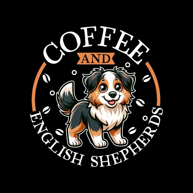 Café et berger anglais